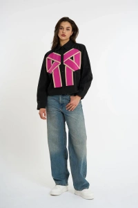 Black Bow Shirtn | Pink