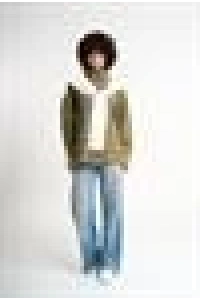 Cardigan Detailed Shirt | Army Green