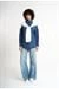 Cardigan Detailed Shirt | Navy blue