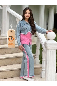 Ensemble jeans pour fille
