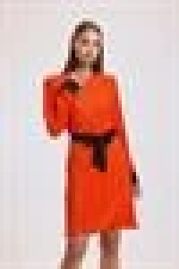 Corduroy Dress | Orange