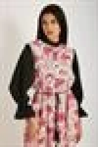 LONG FLORAL DRESS PINK