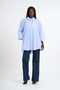 Minimal Pocket Poplin Shirt | Sky Blue