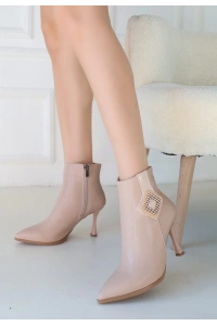 Moose Nude Cilt Topuklu Bot