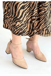 Mulen Nude Cilt Topuklu Ayakkabı