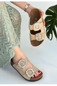 Nool Bej Nubuk Terlik