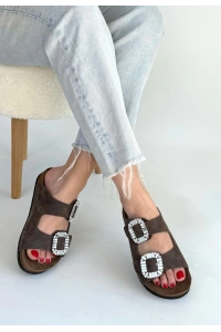 Nool Kahverengi Nubuk Terlik