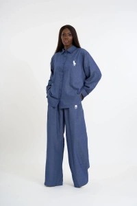 Oversized Navy Blue Set