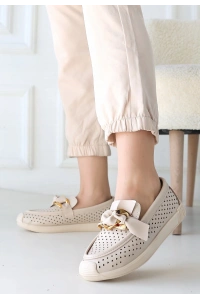 Riwan Bej Cilt Babet Ayakkabı