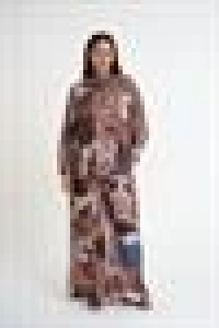 Satin Crepe Fabric | Brown