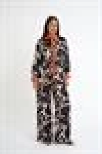 Satin Patterned Set | Orange