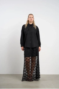 Shirt and skirt set - Black