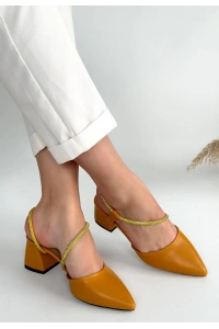 Sista Hardal Cilt Topuklu Ayakkabı