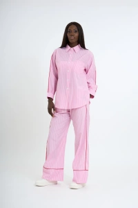 Striped Piped Set – Small Size | Pink