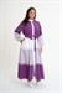 Striped Shirt Dress | Purple