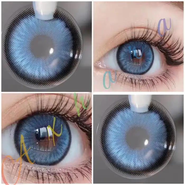 Retina Blue / Hareli Mavi Renkli Lens Yıllık