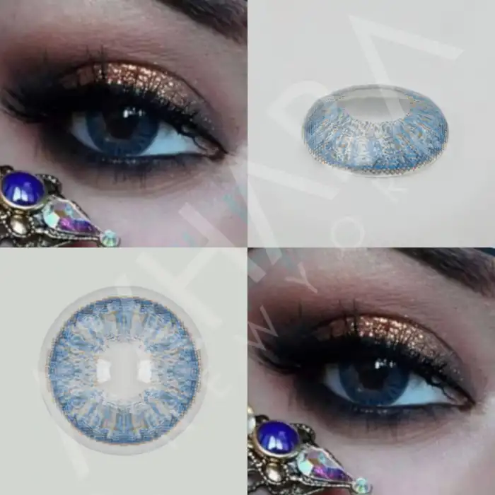 Tear Blue / Hareli Mavi Renkli Lens / Hipermetrop ( + ) Numaralı