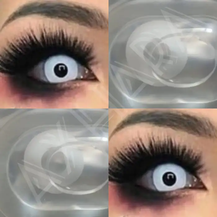 White Out / Cosplay Beyaz Renkli Lens