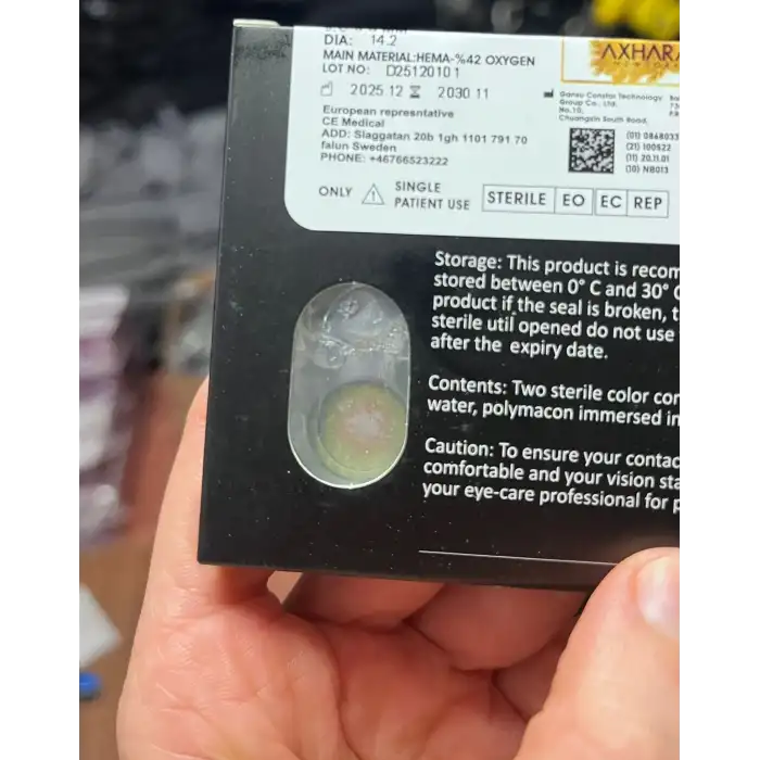 Natural Green / Hareli Doğal Yeşil / Renkli Lens