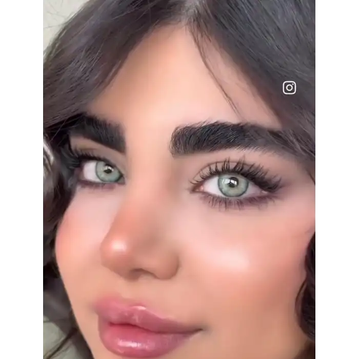 Sunshine / Hareli Doğal Yeşil / Renkli Lens