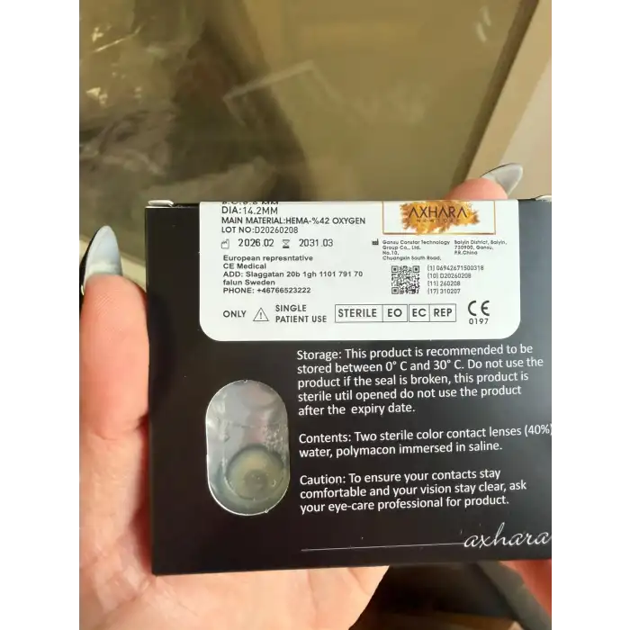 Sunshine / Hareli Doğal Yeşil / Renkli Lens