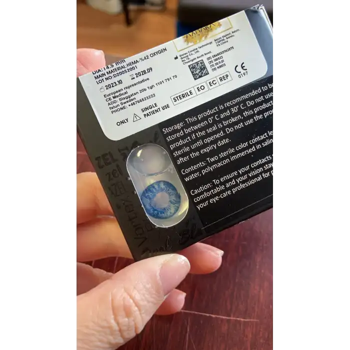 Amazon Blue / Hareli Mavi Renkli Lens Yıllık