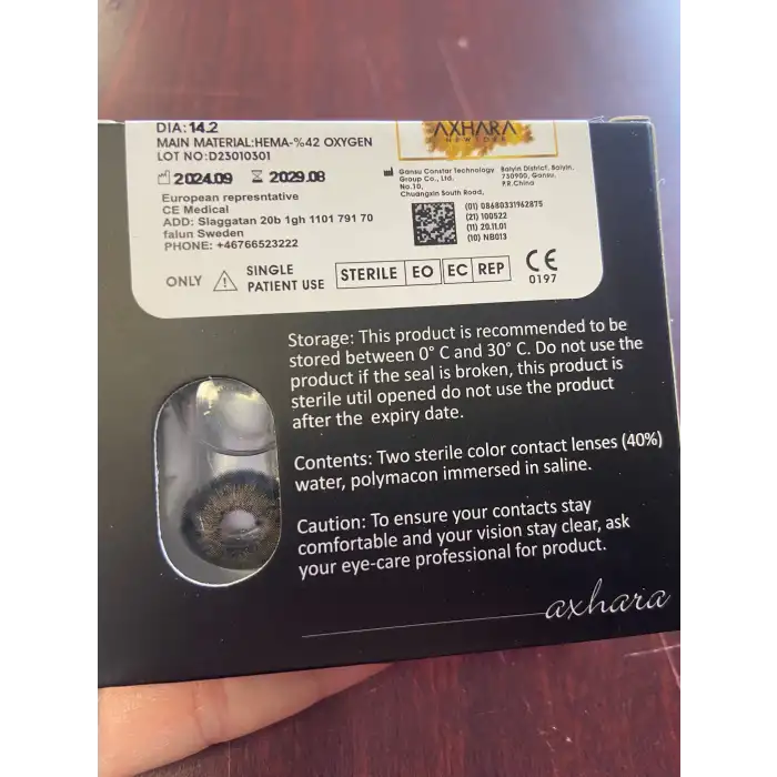 Bahama Black / Hareli Siyah Renkli Lens