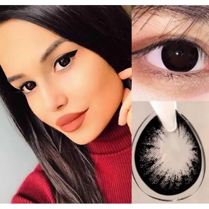 Black Siyah / Hipermerop ( + ) Numaralı Renkli Lens