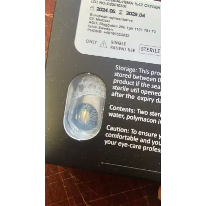 Brilliant Blue / Hareli Mavi Renkli Lens