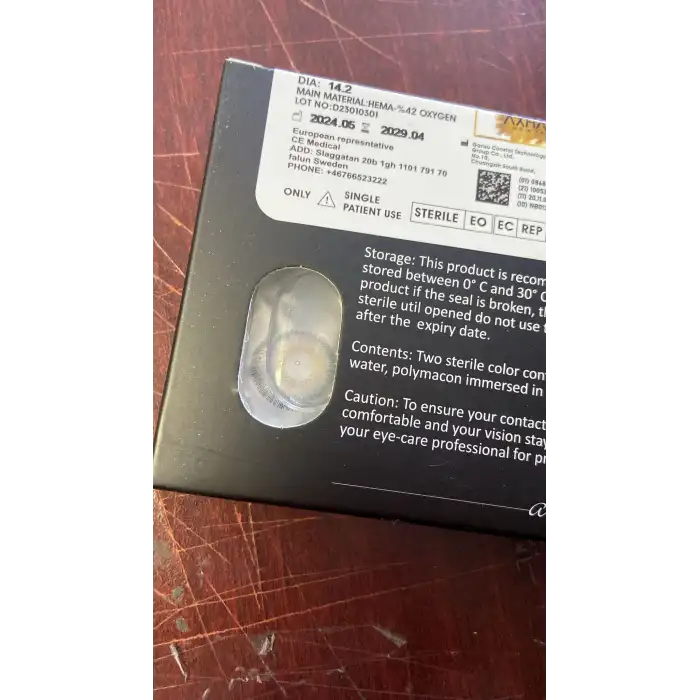 Fog Gray / Hareli Gri Renkli Lens Yıllık