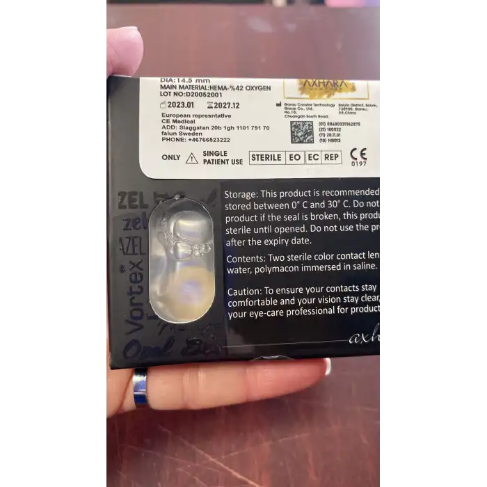 Kajal Hazel / Haresiz Ela Renkli Lens / Miyop ( - ) Numaralı