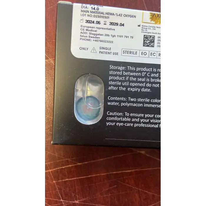 Lady Green / Hareli Damarlı Yeşil Renkli Lens