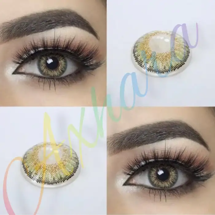 Lemon Green / Hareli Yeşil Renkli Lens / Miyop ( - ) Numaralı