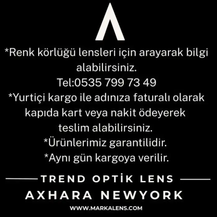 Renk Körlüğü Lensi / Ruby Red