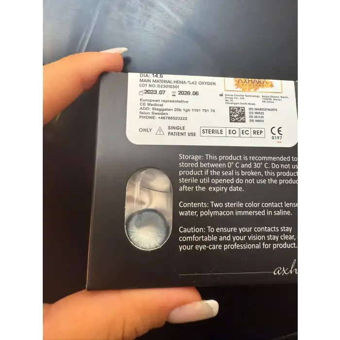 Retina Blue / Hareli Mavi Renkli Lens Yıllık