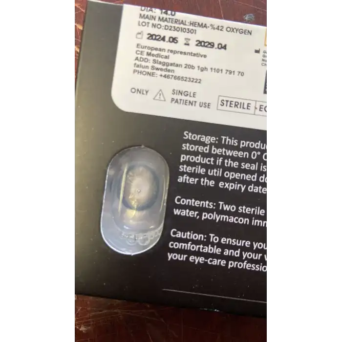 Retina Bluegray / Hareli Ve Damarlı Gri Renkli Lens