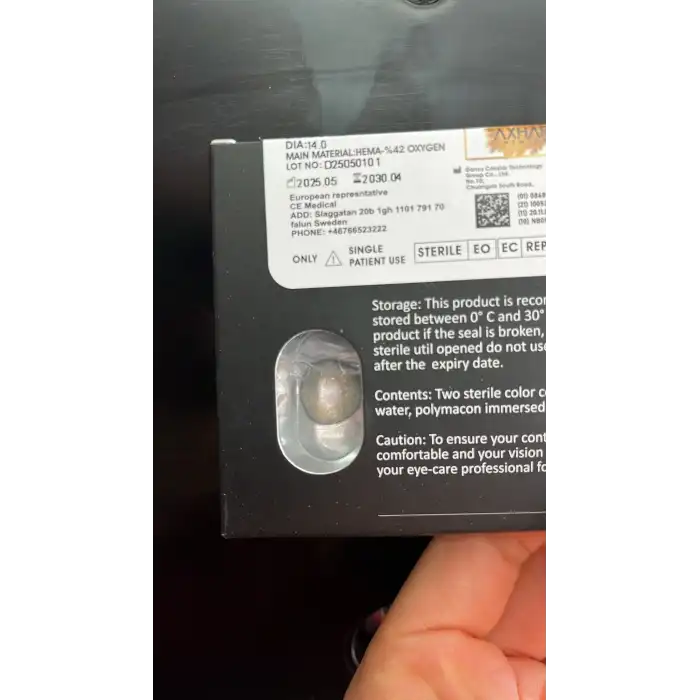 Retina Gray / Hareli Gri Renkli Lens / Miyop ( - ) Numaralı