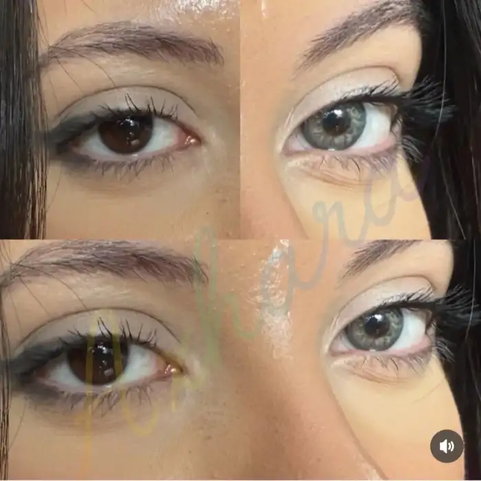 Retina Gray / Hareli Gri Renkli Lens / Miyop ( - ) Numaralı