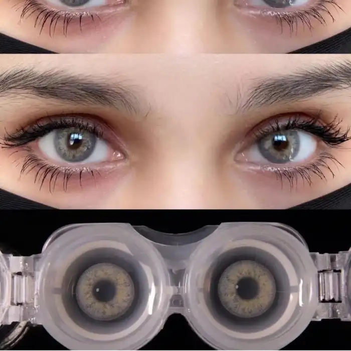 Retina Gray / Hareli Gri Renkli Lens / Miyop ( - ) Numaralı