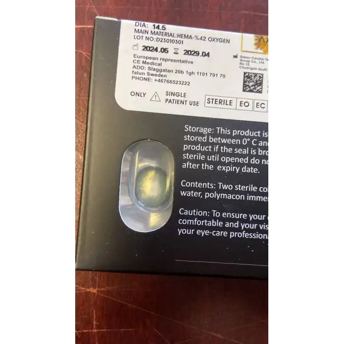 Retina Green / Hareli Yeşil Renkli Lens