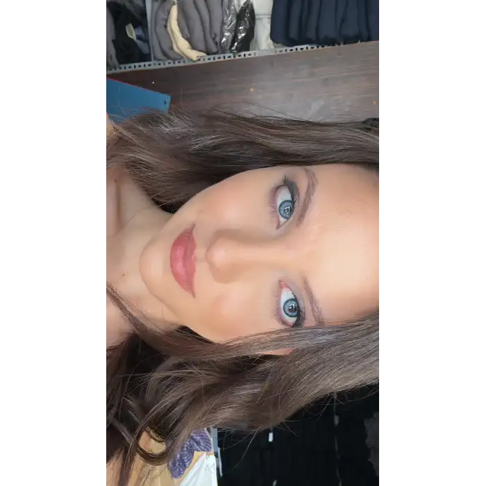 Sahra Blue / Hareli Doğal Mavi Renkli Lens