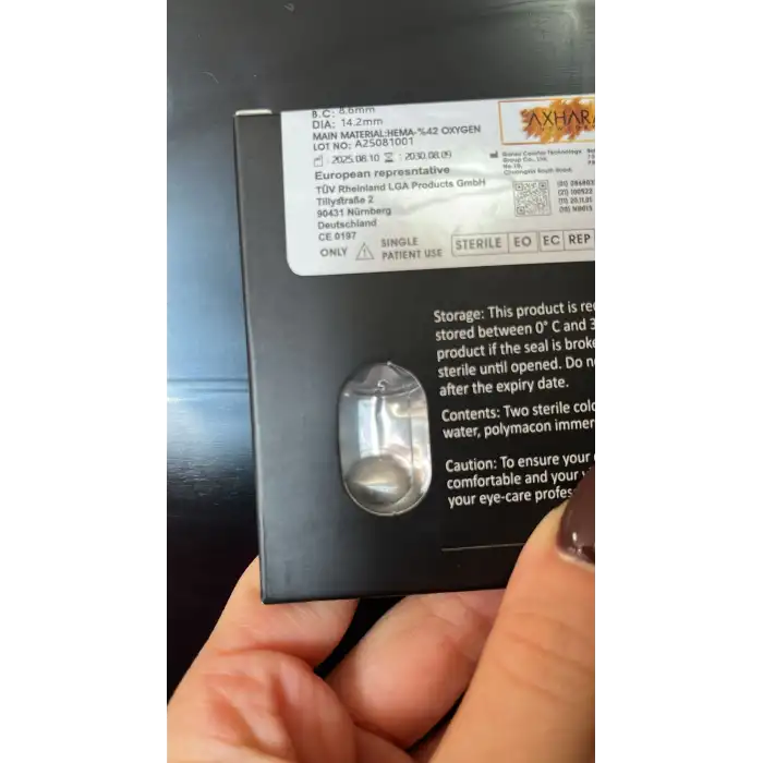 Storm Gray / Hareli Gri Renkli Lens / Miyop ( - ) Numaralı