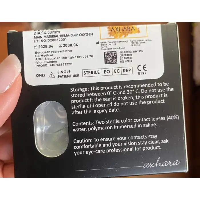 Zenith Gray / Hareli Gri Renkli Lens / Miyop ( - ) Numaralı