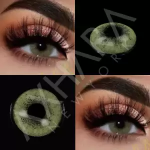 Misk Green / Hareli Yeşil Renkli Lens / Miyop ( - ) Numaralı