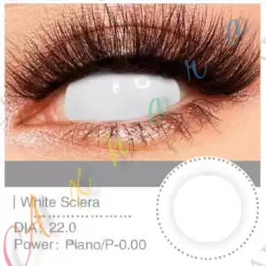 White Sclera / Cosplay Beyaz Renkli Lens