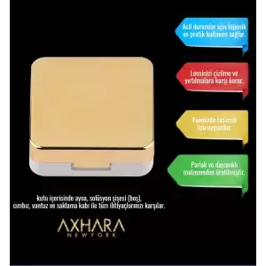 Aynalı Lüx Lens Kutusu Gold