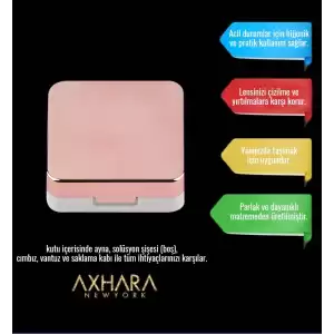 Aynalı Lüx Lens Kutusu Rose