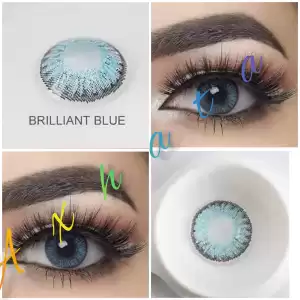 Brilliant Blue / Hareli Mavi Renkli Lens / Miyop ( - ) Numaralı