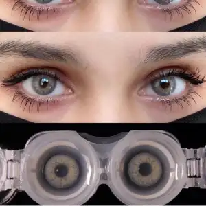 Retina Gray / Hareli Gri Renkli Lens / Miyop ( - ) Numaralı