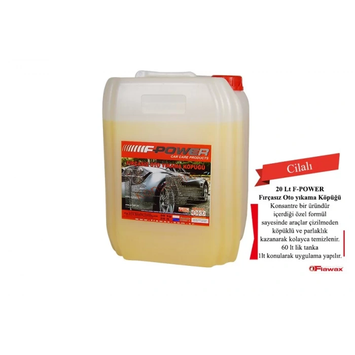 F-POWER Fırçasız Oto Yıkama Köpüğü Konsantre 20 lt